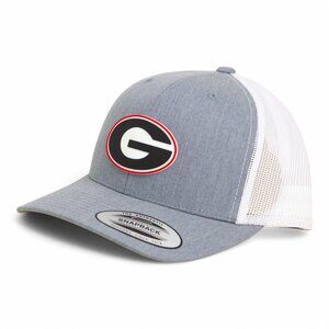 Georgia Bulldogs Power G 3D YP Snapback Trucker Hat- Heather Grey/ White